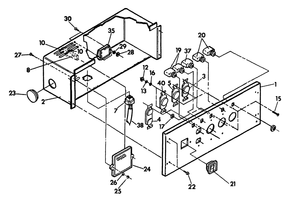 Replacement Parts For Control Panel Diagram and Parts List for 9163-0-4W113A  Briggs and Stratton Generator